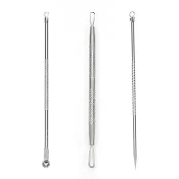 Extractor Acero de Espinillas, puntos blancos y puntos negros. Herramienta ecológica, sostenible y reciclable